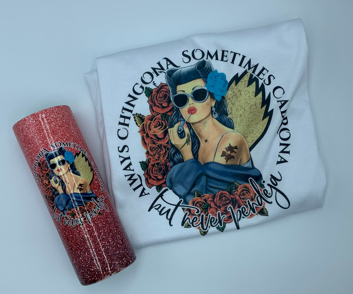 Chignon Shirt and Tumbler